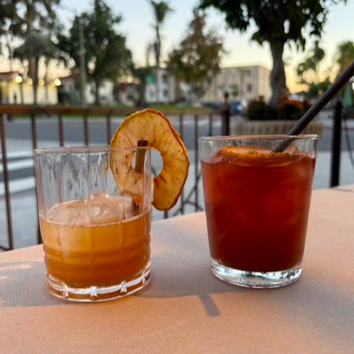 Apple Cider Old Fashioned and PommesBerge